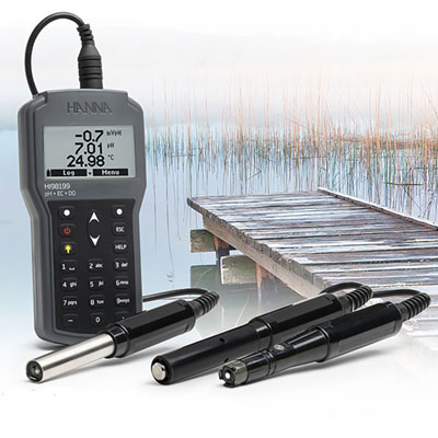 HI98199多參數(shù)水質(zhì)測(cè)定儀微電腦pH-EC-TDS-DO-鹽度-°C