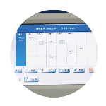 7寸TFT高清真彩全觸摸液晶屏，曲線圖形實時顯示程序