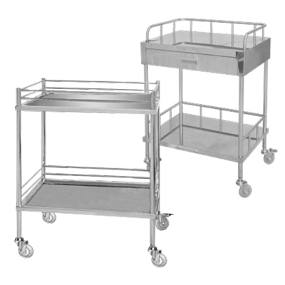 上海躍進(jìn)不銹鋼醫(yī)用治療車手術(shù)推車換藥車